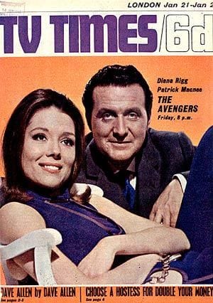 The Avengers en una portada de la época