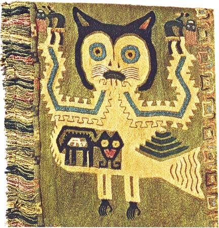 textil gato Paracas